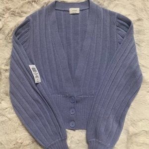 New Plunge Front Cardigan Lavish Lavender (Aritzia Wilfred)